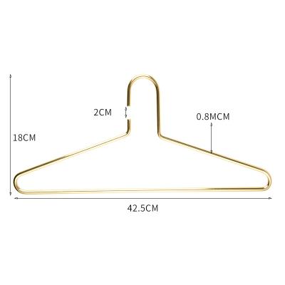 China Bathroom Factory Outlet Iron + Electro Plated Coat Hanger Clothes Coat More Bold Strong Hangers for sale