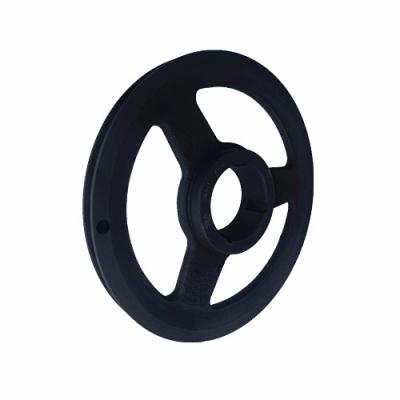 China High Hardness Phosphating Blackened Spa 300 Surface Round Type Cast Iron Single Groove V Belt Pulley for sale