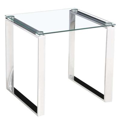 China Custom Simple Design Adjustable Modern Bedroom End Table Glass Coffee Table (Other) Shape Glass Coffee Table (Other) for sale