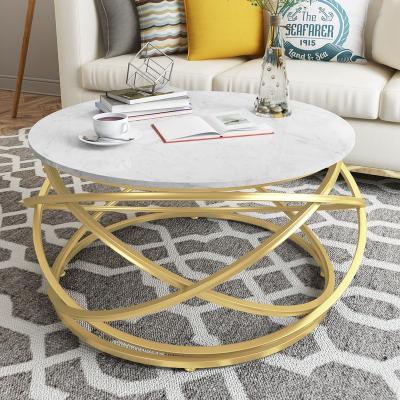 China (Other) Adjustable Modern Simple Marble Coffee Table For Living Room Furniture Table Fixed Top Coffee Table for sale