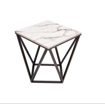 China (Other)Unique Design Adjustable Square Shape Marble Top Piece Side Table From Manufacturer In Home Arts for sale