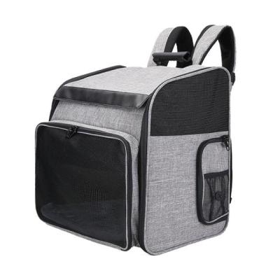 China OEM Low MOQ ODM Stocked Outdoor Bag For Pet Carrier Customized Pet Backpack Textured Pet Handbag for sale