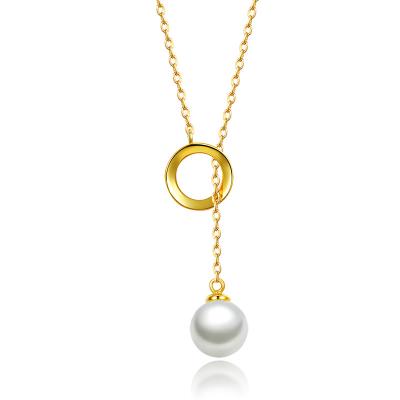 China 2021 New Arrival Fashion Simple Freshwater Pearl Adjustable Pendant For Women for sale