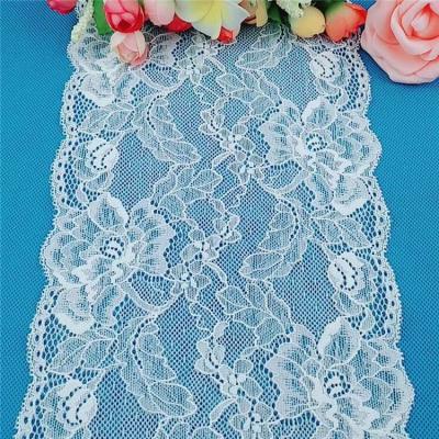 China Durable Nylon Spandex Lace Trims Stretch Elastic Lace for sale