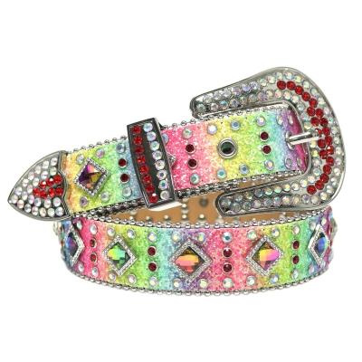 China Can Do To Kid Rainbow Belt Studded Rainbow Concho Belt Bling Bling Rainbow Belt Factory Direct Sales Waistband As Well MACWAVE for sale