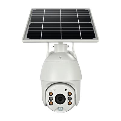 China 4G 2MP HD PTZ Zoom CCTV Camera Two Way Audio Solar Battery Powered Video Surveillance Outdoor Wifi IP Camera with PIR for sale