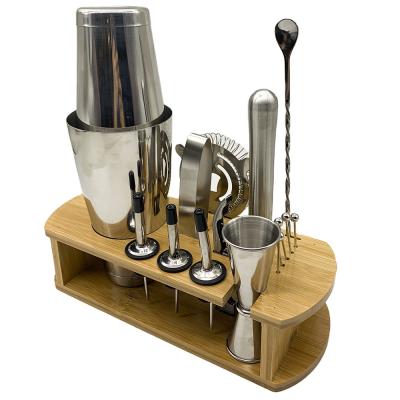 China Bar Shaker Cocktail Wine Boston Stainless Steel Factory Customized Eco Friendly Factory Customized Shaker Barware Set for sale