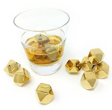 China 2021 Viable Best Selling Products in Amazon Metal Reusable Wine Cooling Stainless Steel Diamond Ice Cube for sale