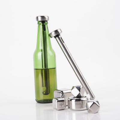 China Sustainable Amazon New Arrival Beer Fridge Stick With Built In Bottle Opener Stainless Steel Beer Cooler Stick for sale