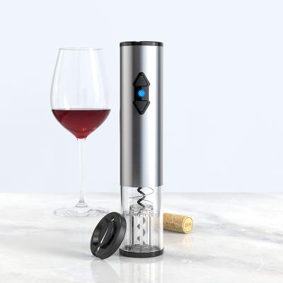 China Battery Metal Wine Opener Stainless Steel Corkscrew Aluminum Alloy Promotional Automatic Bottle Opener for sale