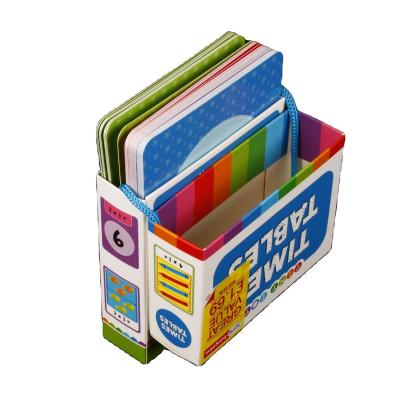 China Wholesale Educational Printing Flash Cards Eco - Friendly Recyclable Customized Packaging Pull Out Paper Box With Handle for sale