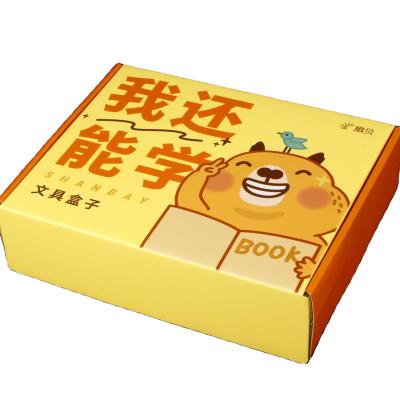 China Recyclable Recycled Clamshell Folding Collapsible Reinforced Corrugated Paper Gift Box With Lid for sale