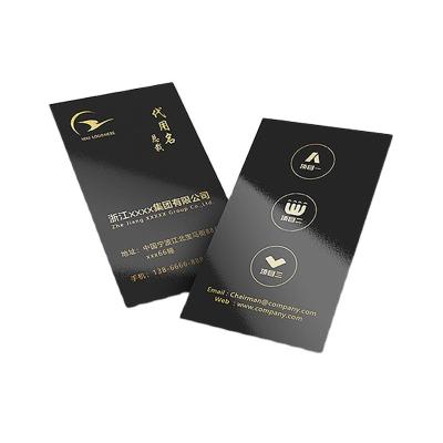 China paper & Professional Glossy Printed Black Marble Cardboard Design Business Card With High Quality Paper for sale