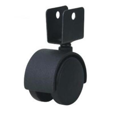 China Contemporary High Quality Baby Crib Furniture Caster Plastic Black Roller And Rolls for sale