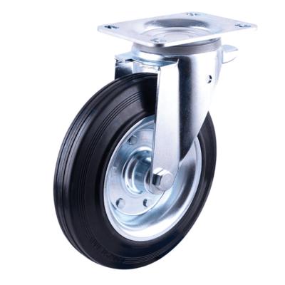 China PIVOT 6 Inch And 8 Inch Flat Top Bin Plastic Wheels Plastic Caster Wheels for sale