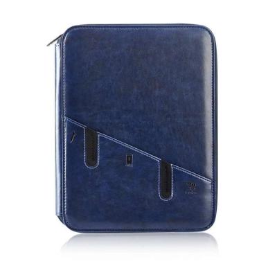 China Customizable Power Notebook Liner Leather Mobile Bag With Folding Stand And Business Card Holder for sale