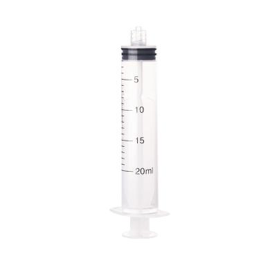 China Large industrial plastic syringe for science labs and dispensing multiple uses refilling 20ml syringe for sale