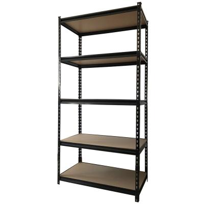 China Corrosion Protection 5 Tiers Metal Boltless Storage Racking Shelving Shelving Unit Stacking Racks For Industrial Warehouse Garage for sale