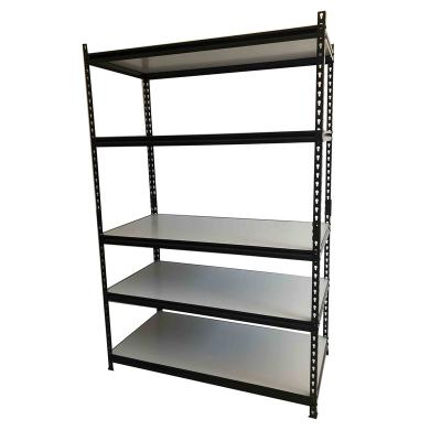 China Heavy-duty Estantes De Metal Boltless Corrosion Protection Organizer 5 Layer Warehouse Storage Steel Racking Shelving Rack For Garage for sale