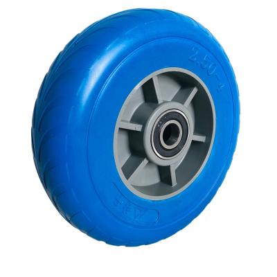 China Building Material Stores Manufacturer Supply 2.50-4 Puncture Proof Wheelbarrow Foam PU Wheel for sale