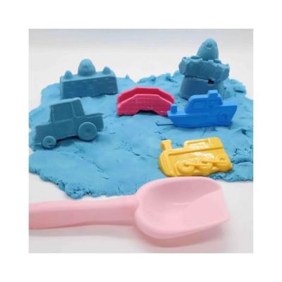 China Eco-Friendly Non-Toxic Blue And Purple Magic Sand Non-sticky Magic Sand DIY Assembly Engineering Vehicle Educational Toy for sale