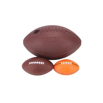 China New Delivery Cartoon Anti PU Fast Squishy Foam Toy Stress Rugby Ball for sale