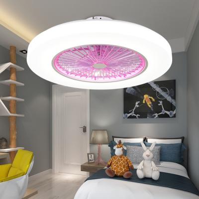 China Energy-saving environmental protection modern minimalist and integrated ultra thin led bedroom dining room ceiling fan home light for sale