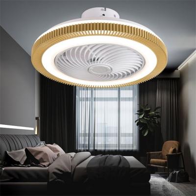 China Energy Saving Environmental Protection Intelligent Remote Control Electric Mute Round And Led Fan Ceiling Light for sale