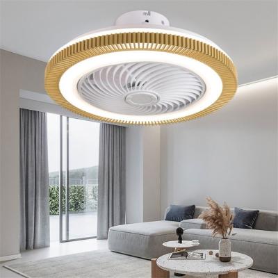 China Wholesale 220V Modern Creative Decorative Energy Saving Environmental Protection White Cover and Led Ceiling Fan Light with Remote Control Living Room for sale