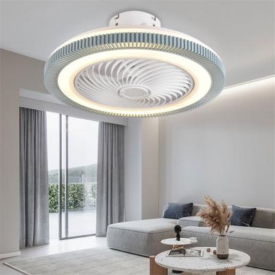 China Energy-saving environmental protection style ceiling fan remote control light and simple American decorative acrylic chandelier luxury bedroom for sale