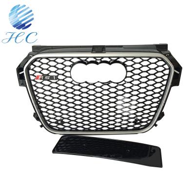 China RS Style ABS MATERIAL BLACK Front Bumper Grill / Honey Comb Mesh Grill For AUDI A1 for sale