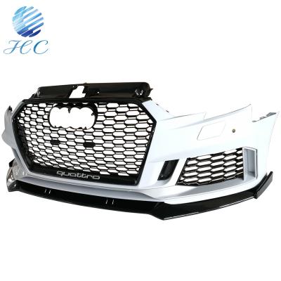 China Original RS3 PP Car Front Bumper For Audi A3 2017 2018 for sale