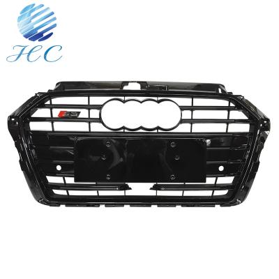 China RS style HOT SALE BLACK GUARD GRILLE FOR AUDI A3/S3/RS3 2016-2017 for sale