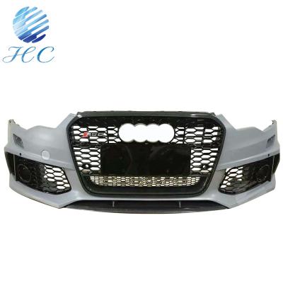 China A6 RS6 Original ABS Front Bumper With Grill Grille For Audi A6 RS6 for sale