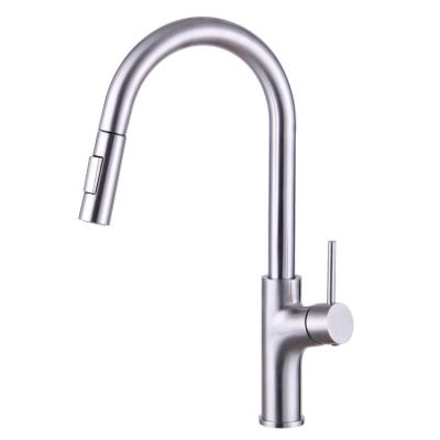 China China Supplier Modern Professional Stainless Steel Kitchen Pull-Down Basin Faucet for sale