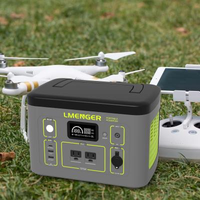 China Type C LMENGER X3 Series Portable Solar Generator 300w Portable Power Station For Phone Laptop Drone for sale