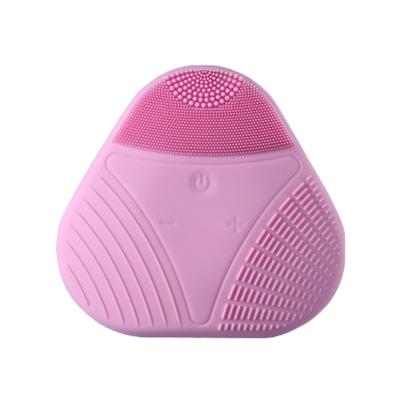 China Skin Tightening Portable Waterproof Mini Face Cleaning Wash Massage Brush Electric Facial Detergent Brush for sale