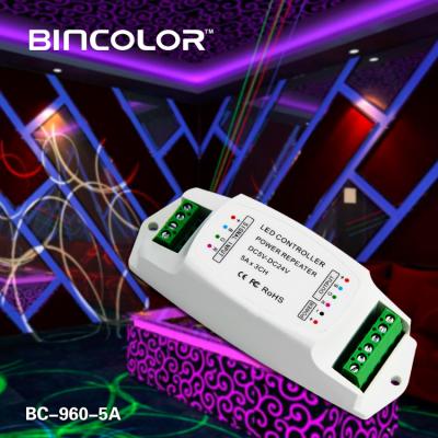 China Because-960-5A LED RGB Amplifier RGB Strip Light Amplifier 131*49*49(mm)(L*W*H) for sale