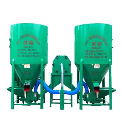 China Poultry Farm Poultry Livestock Fish Feed Mixer And Wholesale Hammer Mill Crusher for sale