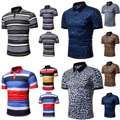 China factory new designCotton Anti-wrinkle striped men's golf uniform polo fashion outdoor polo shirt for sale