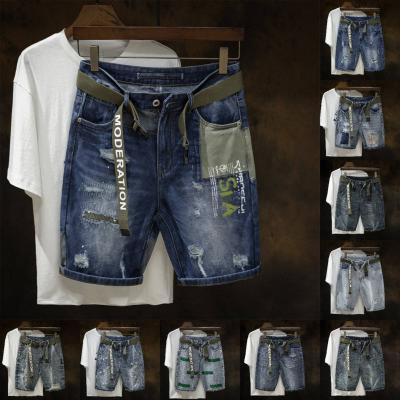 China Breathable direct salesmens shorts summer men ripped jeans shorts men fashion jeans for sale