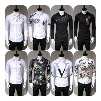 China Wholesale High Quality Pure Cotton Men's Anti-pilling Shirts Fashion Long Sleeve Men's Shirts for sale