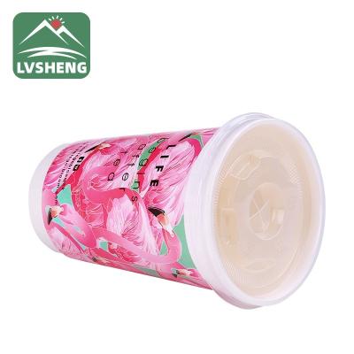 China 16oz Disposable Double Wall Coffee Paper Cup Design Disposable Bicchieri de di carta for sale