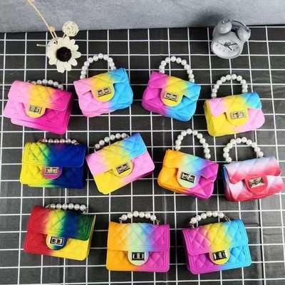 China New Designer Shoulder Jelly Purse Handbags Sets Fashion Summer Lady's Women Mini PU Bag Messenger 2021 for sale