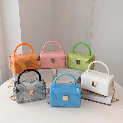 China Custom Acrylic Waterproof Bag Daily Life Chain Small Small Shoulder Bag For Women for sale