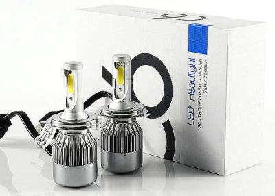 China H4 Hi/Lo Beam C6 Led Headlight 72W 7600LM Auto LED Headlamp 6000K for sale