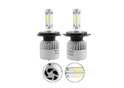 China Bright COB LED Headlight Bulbs H4 LED Headlight Bulbs S2 8000LM LED Headlamp For Cars for sale