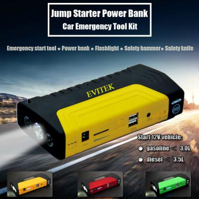 China 50800 MAh Lithium Ion Jump Starter Pack To Start 12V Cars Or Motocycles for sale