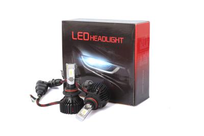 China Phi - Zes Latest LED Headlights Pure White 30W 5000lm T8 9006 With Cooling Fan for sale