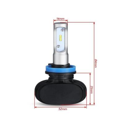 China High Light Soul CSP LED Headlight Bulbs Fanless S1 H11 9005 Car light Bulbs for sale